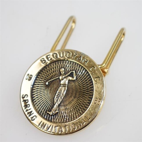 1958 Spring Invitational at Sequoyah C.C. Contestant Badge - Rod Munday Collection