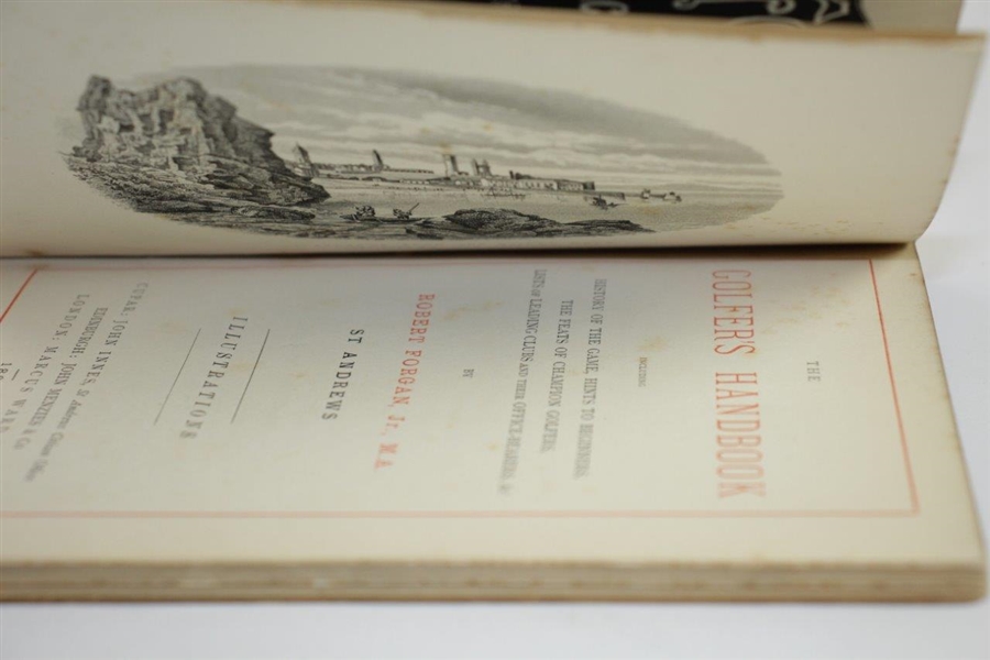 1881 'The Golfer's Handbook' Dedicated to The Royal & Ancient Club St. Andrews by Robert Forgan 