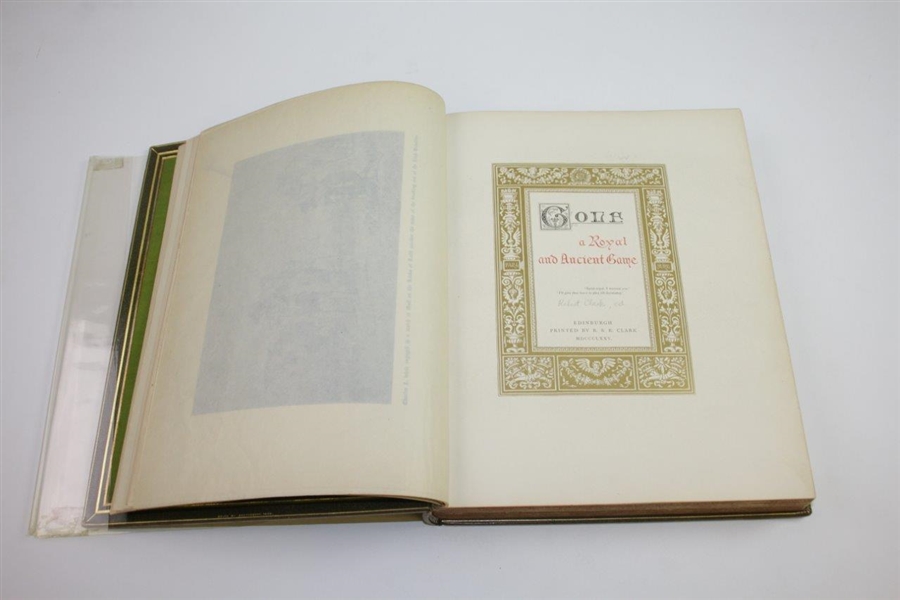 'Golf: A Royal & Ancient Game' Ltd Ed Book by Robert Clark with Andrew Carnegie Bookplate