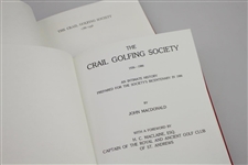 200 Years 'The Crail Golfing Society' 1786-1936 & 1936-1986 Deluxe Books in Slipcover