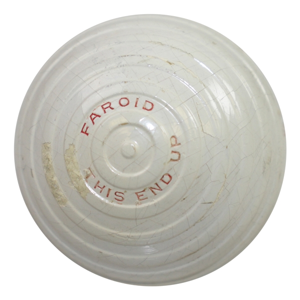Circa 1933 Faroid Company 75 Golf Ball - 'Faroid' 'This End Up'