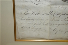 1784 Links of Leith Membership Diploma Company of Golfers Edinburgh Penned by James Balfour