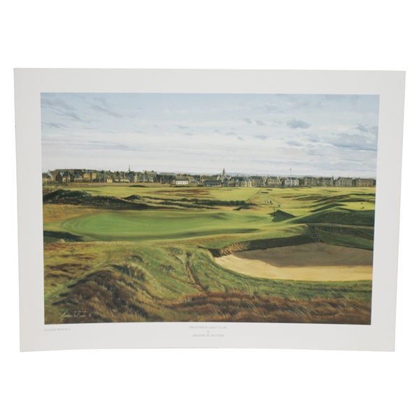 Prestwick Golf Club Print by Artist Graeme Baxter