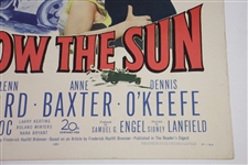 Classic 1951 'Follow the Sun' Large Movie Broadside Poster - Ben Hogan Movie