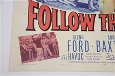 Classic 1951 'Follow the Sun' Large Movie Broadside Poster - Ben Hogan Movie