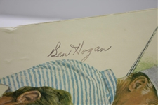 Hogan, Palmer, Snead, Nicklaus, Sarazen, Player, Burke, & Aaron Signed 'Great Masters Champs' Matted Poster JSA ALOA