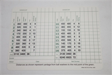 Sam Snead, Byron Nelson, & Gene Sarazen Signed Augusta National Scorecard JSA ALOA