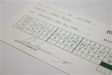 Tiger Woods Signed 1998 Memorial Tournament Used Official Scorecard PSA/DNA #H50300