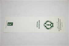 Tiger Woods Signed 1998 Memorial Tournament Used Official Scorecard PSA/DNA #H50300