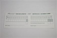 1997 Masters Tournament Official Scorecard - Tiger's First Green Jacket