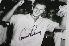 Arnold Palmer Signed B&W Photo of 1954 US Amateur Victory JSA ALOA