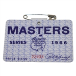 1966 Masters Tournament Series Badge #22433 - Jack Nicklaus Winner