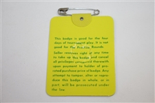 1980 Masters Tournament Series Badge Super Low #63 - Seve Ballesteros Winner