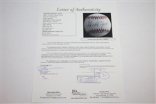 Gerald Ford Signed Rawlings Official American League Baseball JSA FULL #Z90541