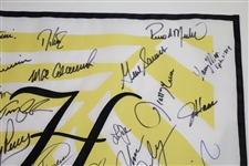 Major Champions Multi-Signed Hualalai Golf Club Embroidered Flag JSA ALOA
