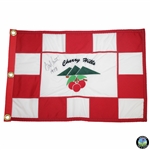 Andy North Signed Cherry Hills Embroidered Flag with 1978 Inscription JSA ALOA