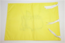 Larry Mize Signed Masters Undated Embroidered Flag with 'Eph. 2:8 & 9' JSA ALOA