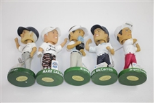 Lehman, Calcavecchia, Jobe, McCarron, & Parnevik Signed Principal Charity Classic Bobbleheads JSA ALOA