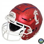 ESPN GameDay crew Signed Full Size Cincinnati Schutt Football F7 Helmet JSA ALOA