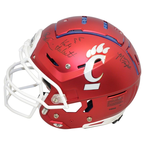 ESPN GameDay crew Signed Full Size Cincinnati Schutt Football F7 Helmet JSA ALOA