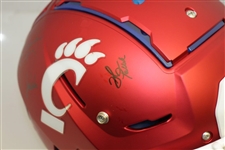 ESPN GameDay crew Signed Full Size Cincinnati Schutt Football F7 Helmet JSA ALOA