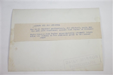 Taylor Congratulates Mitchell from Richmond Championship Type 1 Daily Mirror Photo - Victor Forbin Collection