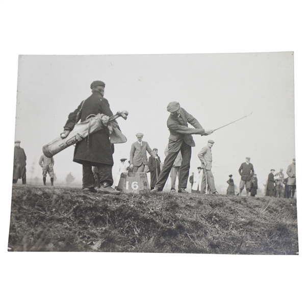 Braid Driving to the 17th Hole London Foursome Type 1 Daily Mirror Photo - Victor Forbin Collection