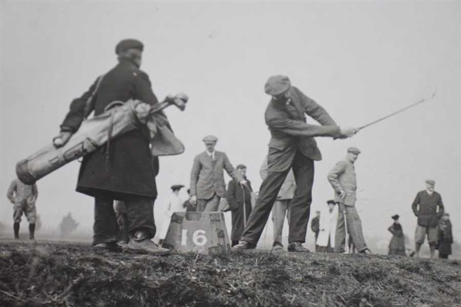 Braid Driving to the 17th Hole London Foursome Type 1 Daily Mirror Photo - Victor Forbin Collection