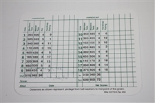 Jack Nicklaus Signed Augusta National Scorecard with Dates Won Inscription JSA ALOA