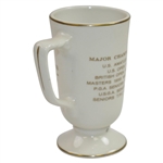 Arnold Palmer's 60th Birthday Celebration Homer Laughlin Tall China Cup - Used at Party