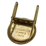 1973 PGA Champions Dinner Money Clip/Badge - Jack Nicklaus Winner