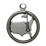 Vintage Augusta National Golf Club Logo Sterling Silver Pendant