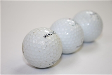 Two Dozen Augusta National Golf Club Range Practice Balls with Black Mesh Golf Ball Bag