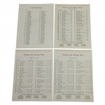 1964 Masters Tournament Fri-Sat-Sun Pairing Sheets with Par 3 - Arnies Final Green Jacket