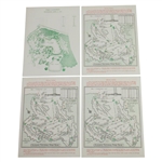 1964 Masters Tournament Fri-Sat-Sun Pairing Sheets with Par 3 - Arnie's Final Green Jacket