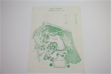 1964 Masters Tournament Fri-Sat-Sun Pairing Sheets with Par 3 - Arnie's Final Green Jacket