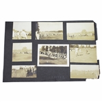 Fifteen (15) Bobby Jones at Merion 1930 10 1/2x7 Photos Attached to Backing - Grand Slam - Backing measures 
