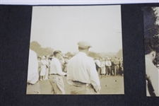 Fifteen (15) Bobby Jones at Merion 1930 10 1/2x7 Photos Attached to Backing - Grand Slam - Backing measures 