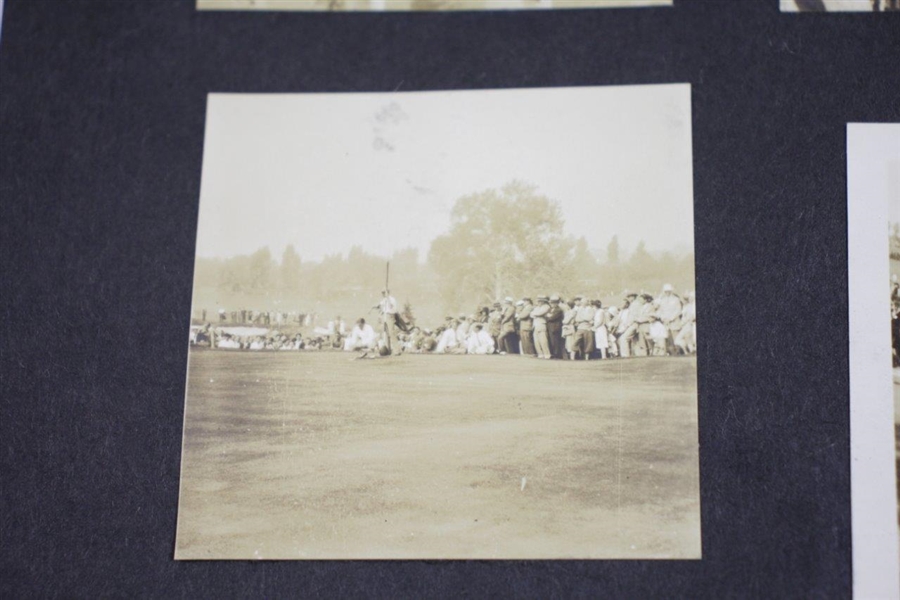 Fifteen (15) Bobby Jones at Merion 1930 10 1/2x7 Photos Attached to Backing - Grand Slam - Backing measures 