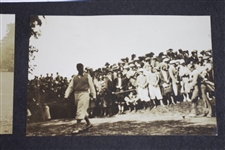 Fifteen (15) Bobby Jones at Merion 1930 10 1/2x7 Photos Attached to Backing - Grand Slam - Backing measures 