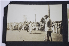 Fifteen (15) Bobby Jones at Merion 1930 10 1/2x7 Photos Attached to Backing - Grand Slam - Backing measures 