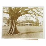 Augusta National Clubhouse 9 1/8x7 1/8 Wire Photo Three Days Before Opening - "19th Hole on Perfect Course" 