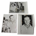 Three (3) Arnold Palmer 1954 US Amateur Championship Trophy Wire Photos
