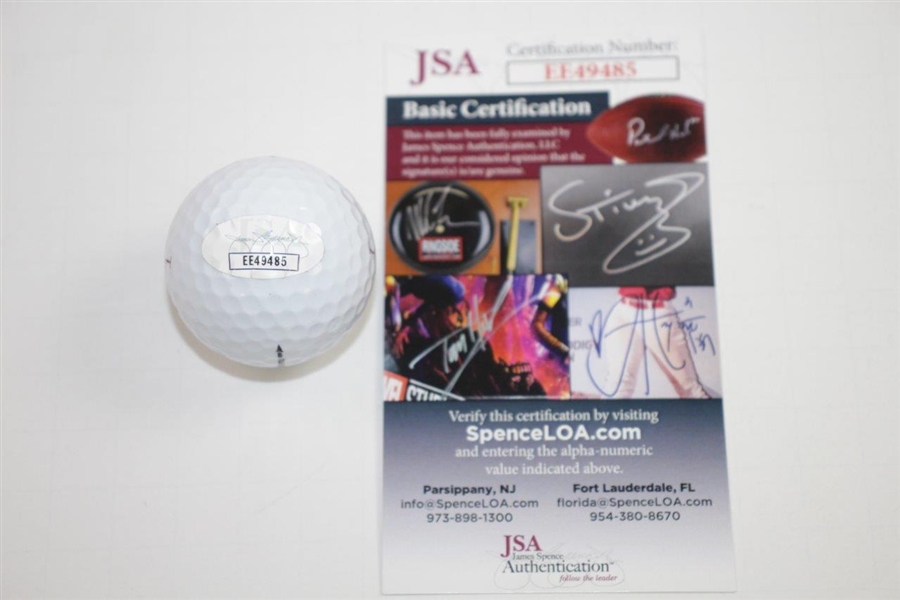 Jim Furyk Signed Masters Logo Golf Ball JSA #EE49485