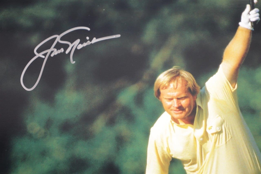 Jack Nicklaus Signed 1986 Masters Raised Putter Photo - Fanatics/Golden Bear Authentication Stickers