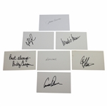 Palmer, Wall, Casper, Stadler, OMeara, Couples, & Burke Signed 3x5 Cards JSA ALOA