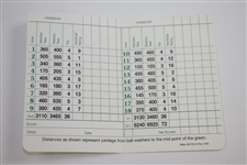 Seve Ballesteros Signed Augusta National Golf Club Scorecard JSA ALOA