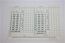 Sam Snead Signed Augusta National Golf Club Scorecard JSA ALOA