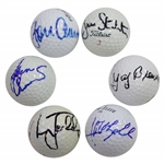Crenshaw, Faldo, Aaron, Stockton, Brewer, & Olazabal Signed Golf Balls JSA ALOA