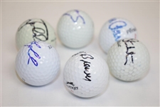 Crenshaw, Faldo, Aaron, Stockton, Brewer, & Olazabal Signed Golf Balls JSA ALOA